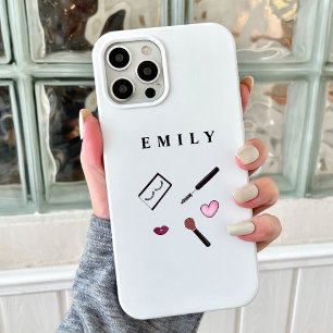 パーソナライズされたかわいい,メイクアップアーティスト,女の子, Case-Mate iPhone 14ケース
