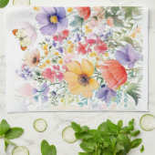 パーソナライズされたかわいらしカラフル キッチンタオル (折り畳み)