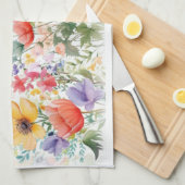 パーソナライズされたかわいらしカラフル キッチンタオル (四つ折り)