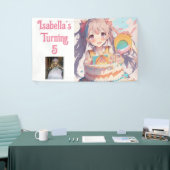 パーソナライズされたかわいらし女の子 横断幕 (トレードショー)