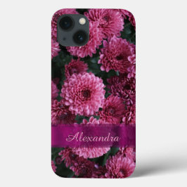 パーソナライズされたかわいらし菊花 iPhone 13ケース