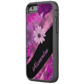 パーソナライズされたかわいらし頭花柄 Case-Mate iPhoneケース (裏面左)