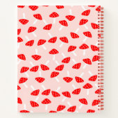 パーソナライズされたきのこ手帳 ノートブック (裏面)