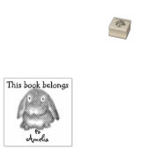 -パーソナライズされたこの本は所有している – ウサギ ラバースタンプ (押印)