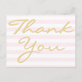 パーソナライズされたごエレガントモダンストライプ了承 ポストカード (正面)