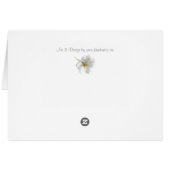 パーソナライズされたさくらんぼブロッサム結婚カード (裏面横)