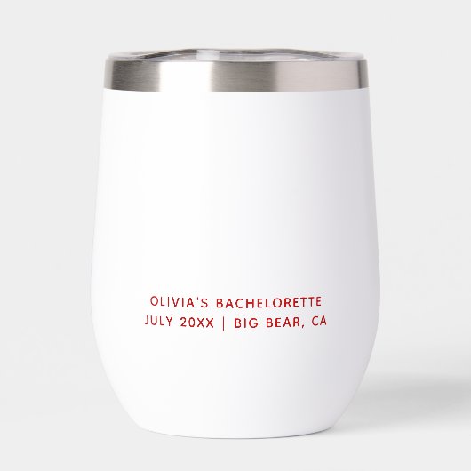 パーソナライズされたさくらんぼボウバチェロレッテ (背面)