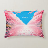 パーソナライズされたさくらんぼ アクセントクッション (正面)