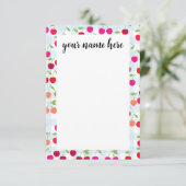 パーソナライズされたさくらんぼ サンキューカード (スタンド正面)