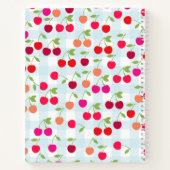 パーソナライズされたさくらんぼ ノートブック (裏面)