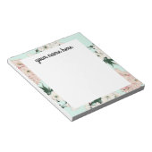 パーソナライズされたさくらんぼBlossomメモ帳 ノートパッド (アングル)