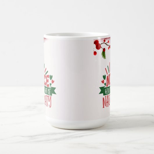 パーソナライズされたしかいけなし、素敵なホリデーコーヒーマグ コーヒーマグカップ (中央)