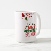 パーソナライズされたしかいけなし、素敵なホリデーコーヒーマグ コーヒーマグカップ (正面右)