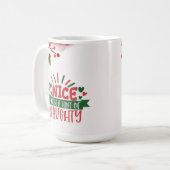 パーソナライズされたしかいけなし、素敵なホリデーコーヒーマグ コーヒーマグカップ (正面左)