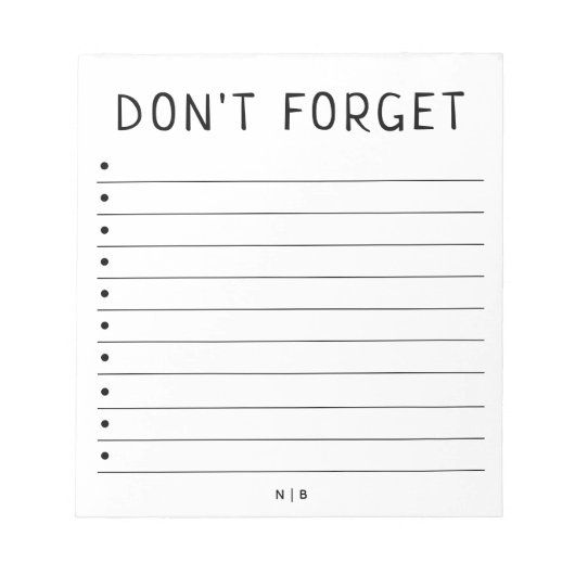 パーソナライズされたしな忘れい |メモ帳の一覧を表示 ノートパッド (正面)