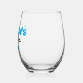 パーソナライズされたじいちゃんのシッピーカップ ステムなしワイングラス (左)