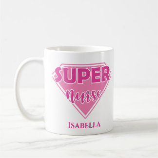 パーソナライズされたすごいナース コーヒーマグカップ