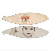 パーソナライズされたすごいパパ父の日フォトギフト ミニバスケットボール (パネル)