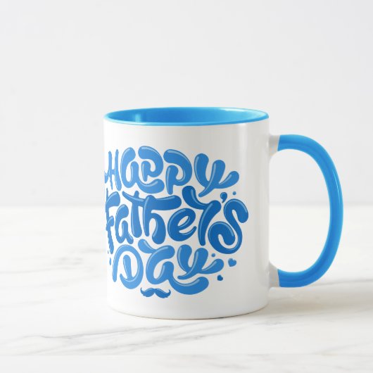 パーソナライズされたすごいパパ マグカップ (右)