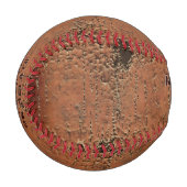 パーソナライズされたすごい素朴カッコいい野球ボール 野球ボール (正面左)