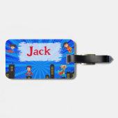 パーソナライズされたすごいHero Child Nameラゲージタグ ラゲッジタグ (裏面横)