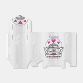 パーソナライズされたちょうど結婚ハネムーン車のお気に入りボックス フェイバーボックス (折り畳みなし)