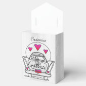パーソナライズされたちょうど結婚ハネムーン車のお気に入りボックス フェイバーボックス (オープン)