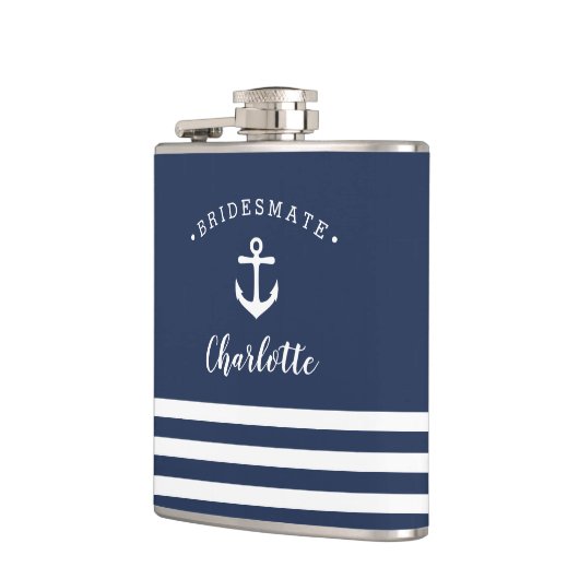 「パーソナライズされたつば航海のめ」の花嫁メイド フラスク (左)