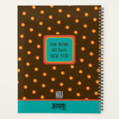 パーソナライズされたのインスパイアフローラを克服かわいらしする プランナー手帳 (裏面)