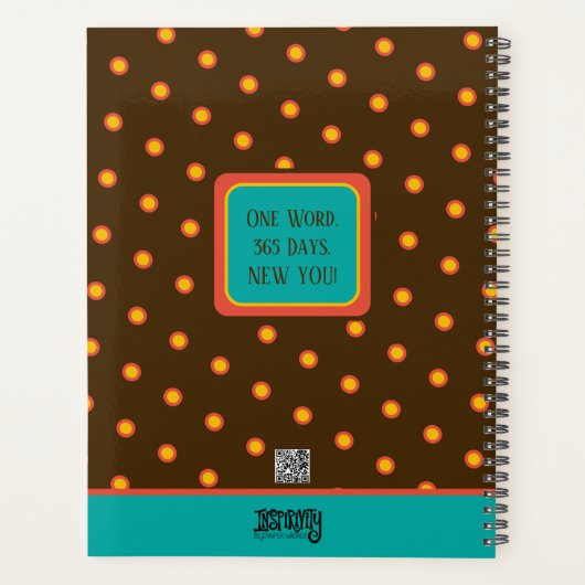 パーソナライズされたのインスパイアフローラを克服かわいらしする プランナー手帳 (裏面)