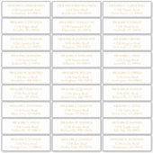 パーソナライズされたのエンベロ結婚ープ住所 シール (正面)