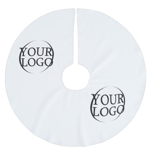 パーソナライズされたのカスタム結婚アイディア独自の作成 ブラッシュドポリエステルツリースカート (正面)