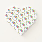 パーソナライズされたのケ結婚ーキ新郎新婦フローラ ノートブック (裏面)