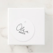 パーソナライズされたのハ結婚ーガーラベル | 花嫁の贈り物 フェイバータグ (インサイチュ)