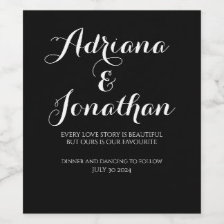 パーソナライズされたのワ結婚インボトルとカスタム ワインラベル