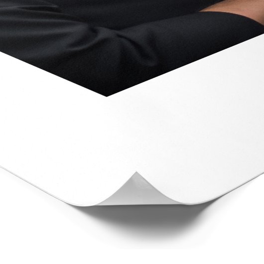 パーソナライズされたの写結婚真と名前プリント ポスター (角)