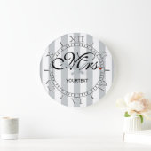 〜パーソナライズされたの夫人 ラージ壁時計 (ホーム)