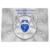 パーソナライズされたの抱き枕結婚、大、4サイズ ラージペーパーバッグ (正面)