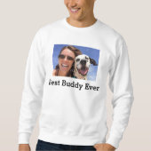 パーソナライズされたの犬が人間用に汗をかく スウェットシャツ (正面)