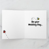 パーソナライズされたの結婚お祝い カード (内部)