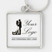 パーソナライズされたの結婚アイディアカスタムデザインの追加 キーホルダー (正面)