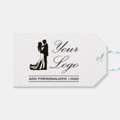 パーソナライズされたの結婚アイディアカスタムデザインの追加 ギフトタグ (正面(横))