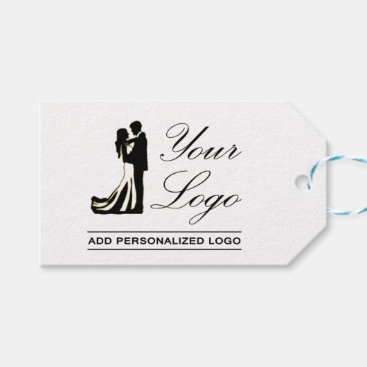 パーソナライズされたの結婚アイディアカスタムデザインの追加 ギフトタグ (正面(横))