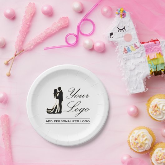 パーソナライズされたの結婚アイディアカスタムデザインの追加 ペーパープレート (パーティー)