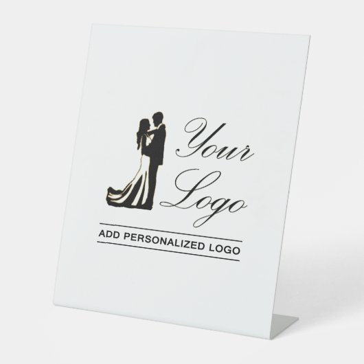 パーソナライズされたの結婚アイディアカスタムデザインの追加 台座サイン (正面)