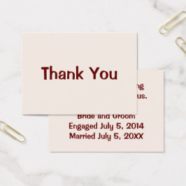 パーソナライズされたの結婚イベントはフラットカードに感謝