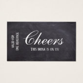 パーソナライズされたの結婚イベントドリンク券チケット (正面)