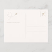 パーソナライズされたの結婚ゲストブックはがき(縦) ポストカード (裏面)