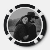 パーソナライズされたの結婚トランプのポーカーチップに感謝 ポーカーチップ (裏面)