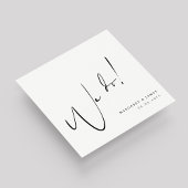 パーソナライズされたの結婚ナプキンズと我々はデザイン スタンダードカクテルナプキン